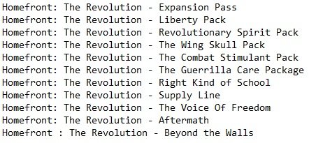 Homefront: The Revolution Homefront: The Revolution