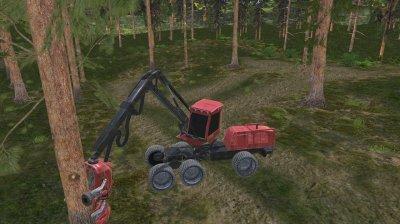 Forest Harvester Tractor 3D