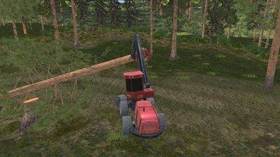 Forest Harvester Tractor 3D