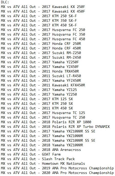 MX vs ATV All Out